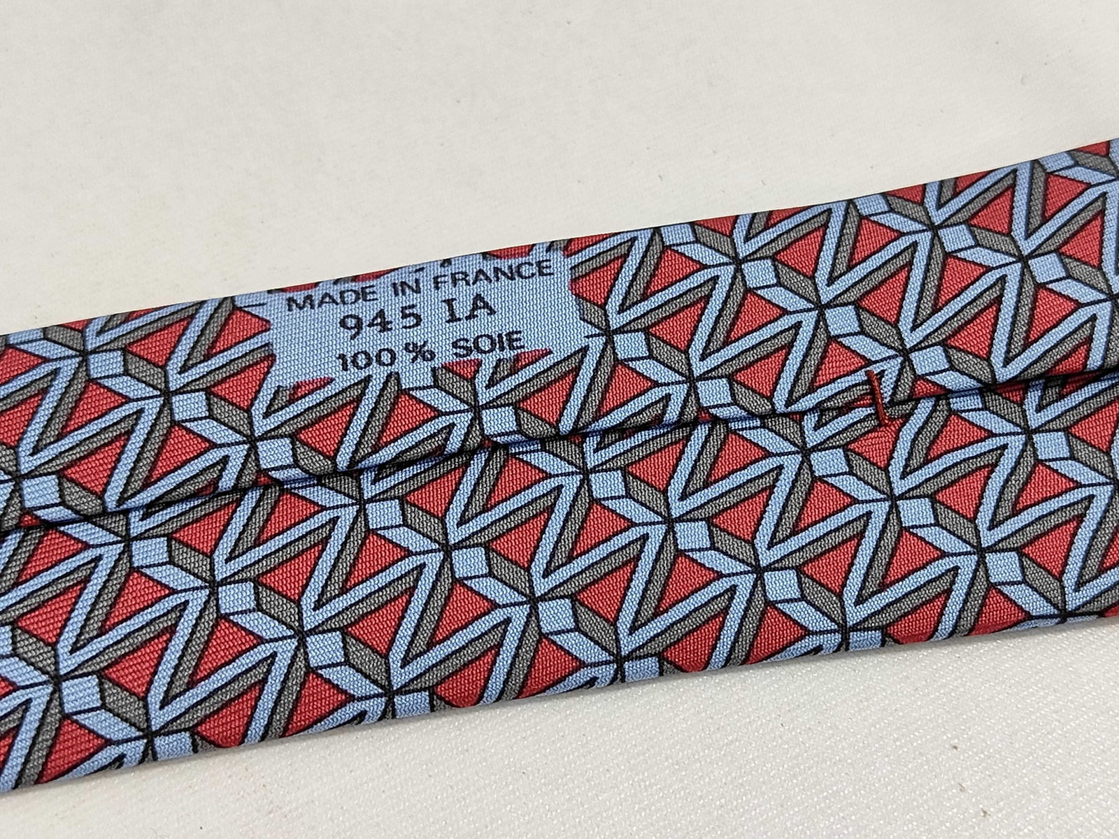 Hermes Silk Geometric Pattern Necktie - 10