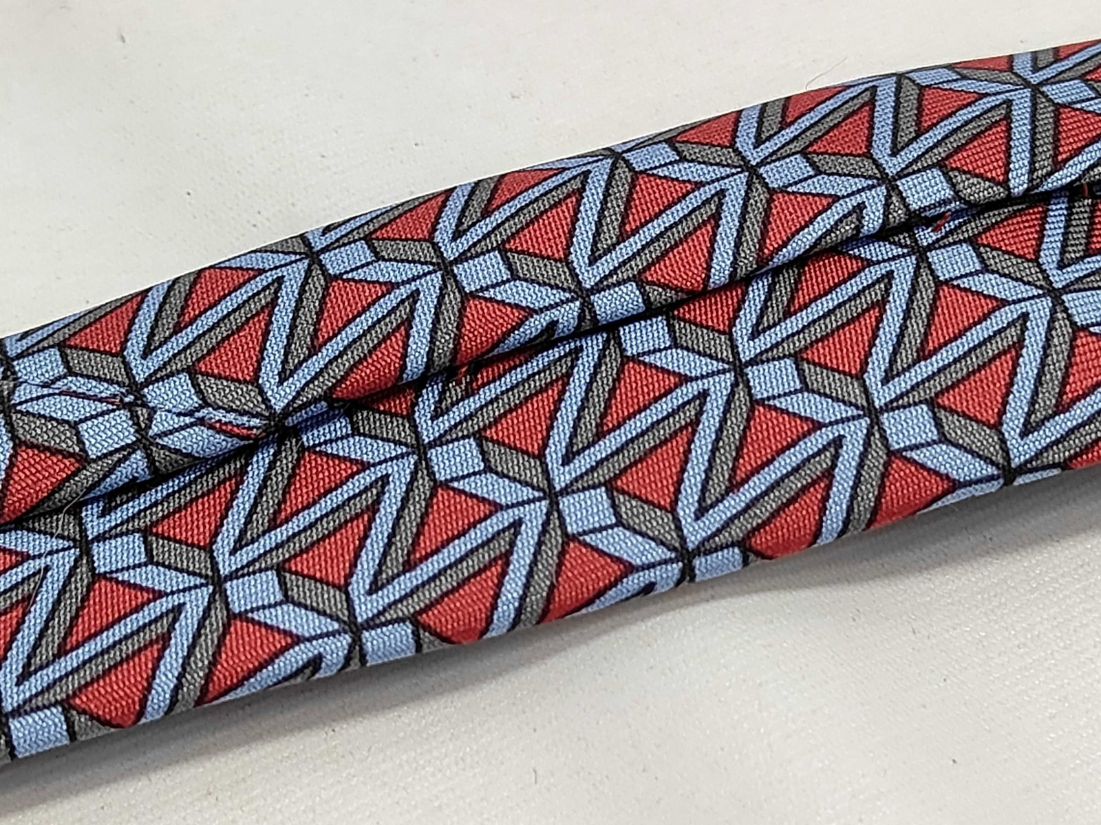 Hermes Silk Geometric Pattern Necktie - 8