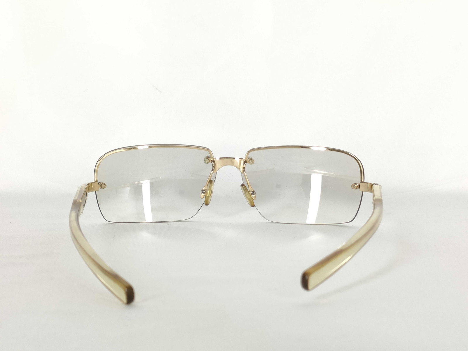 Prada SPR 71C Rimless Rectangular Gradient Sunglasses - 3