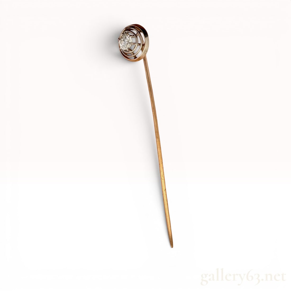 10K Gold 0.20 Carat Diamond Stick Pin (1 of 3)