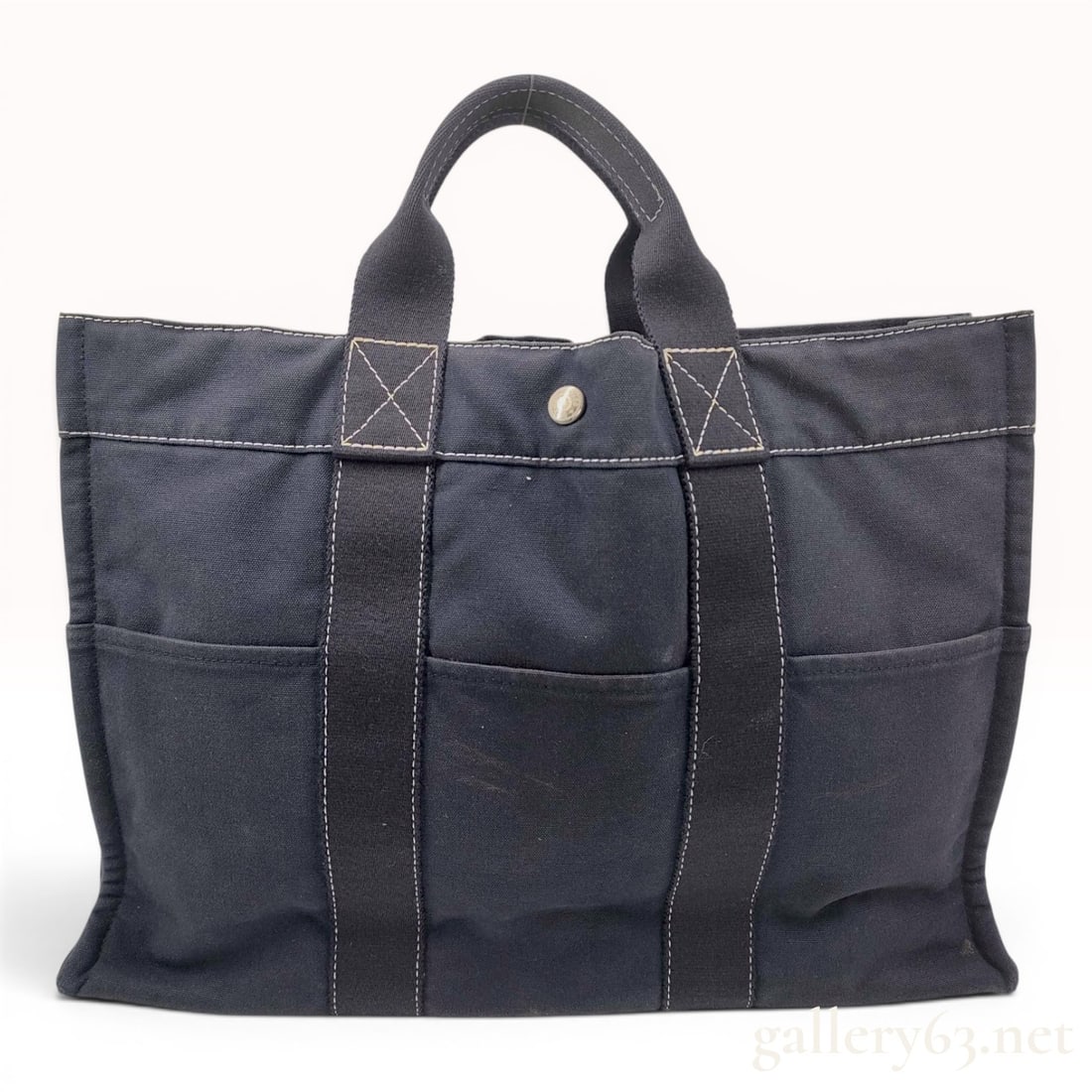 Hermes Fourre-Tout MM Canvas Tote Bag (1 of 10)