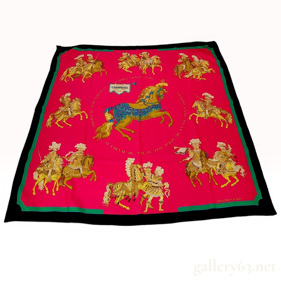 Hermes Carrousel Silk Carre 90 (1 of 5)