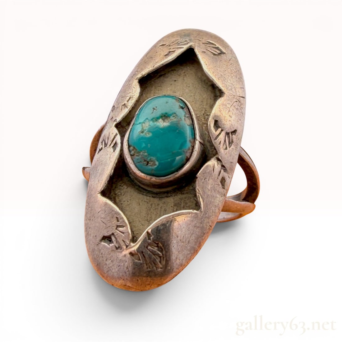 Sterling Silver Native American Turquoise Ring (1 of 3)