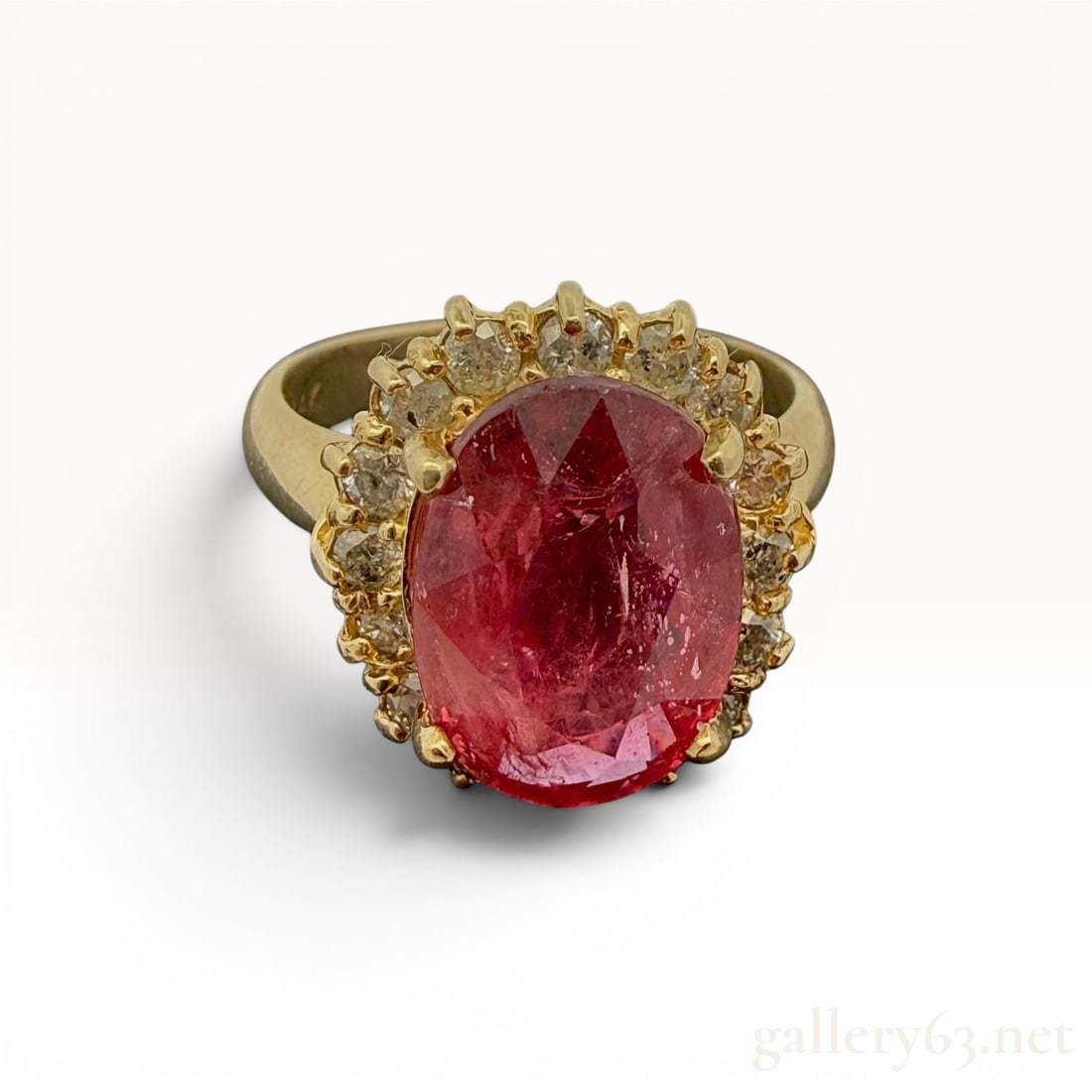 14K Gold 5.50 Carat Ruby Ring (1 of 7)