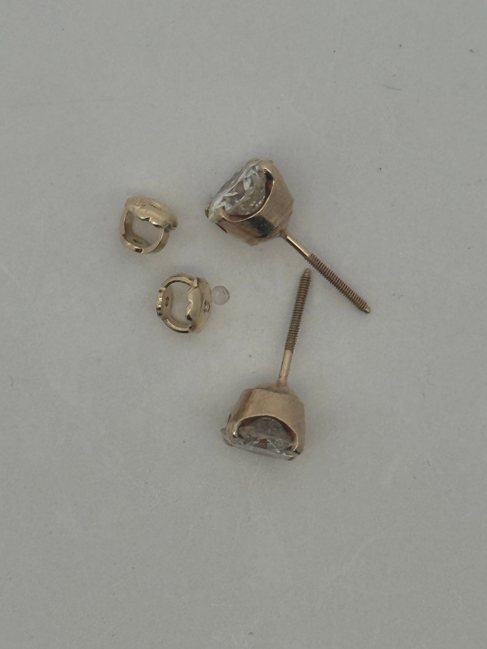 14K 2cttw Diamond Studs - 4