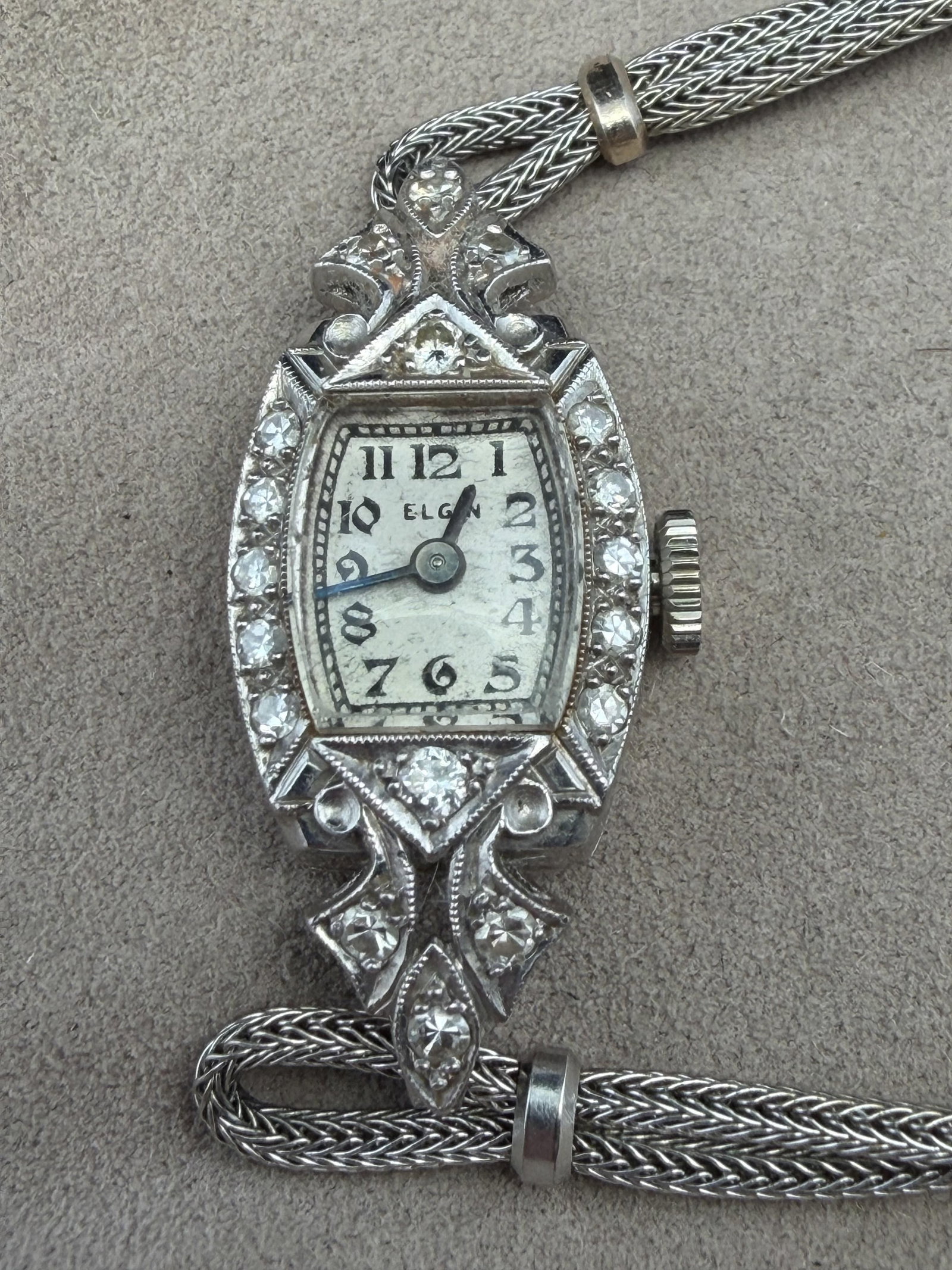Estate Art Deco Platinum Diamond Watch (1 of 6)