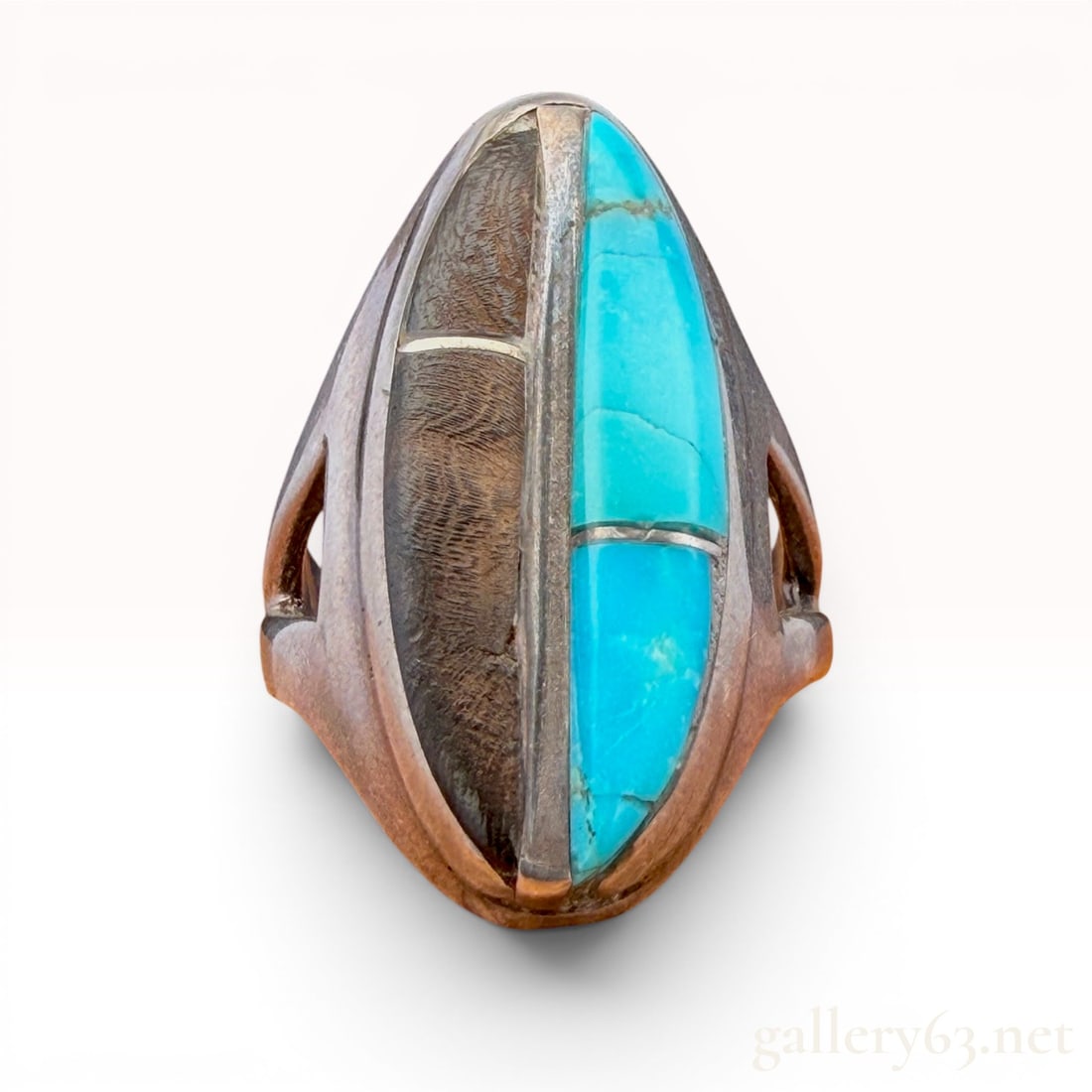 Native American Sterling Silver Turquoise Ring (1 of 3)