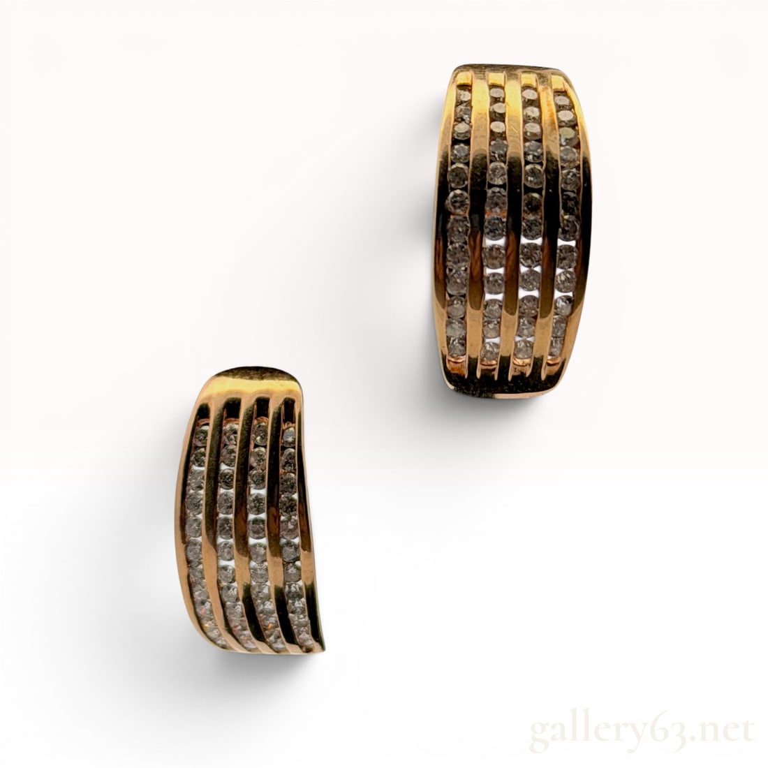 10K Gold Diamond Earrings (1 of 5)