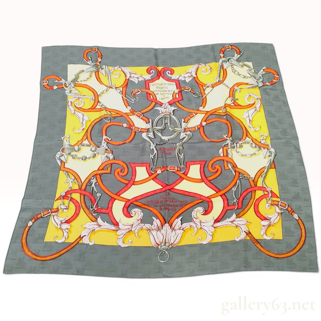 Hermes L'Instruction du Roy Silk Jacquard Scarf (1 of 6)