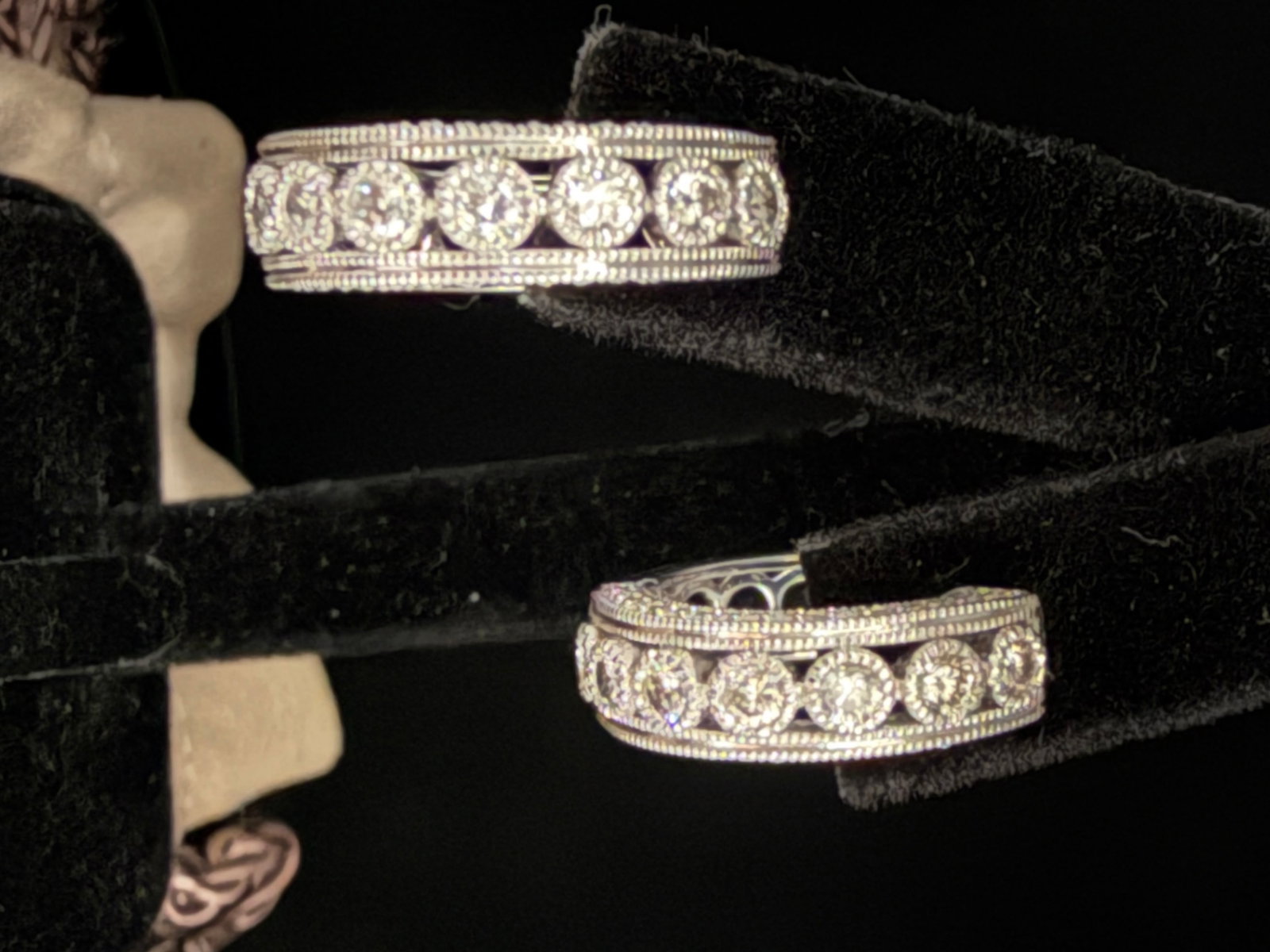 14K White Gold Diamond Hoop Earrings: 14K 9 grams .75cttw natural diamonds. 9 grams