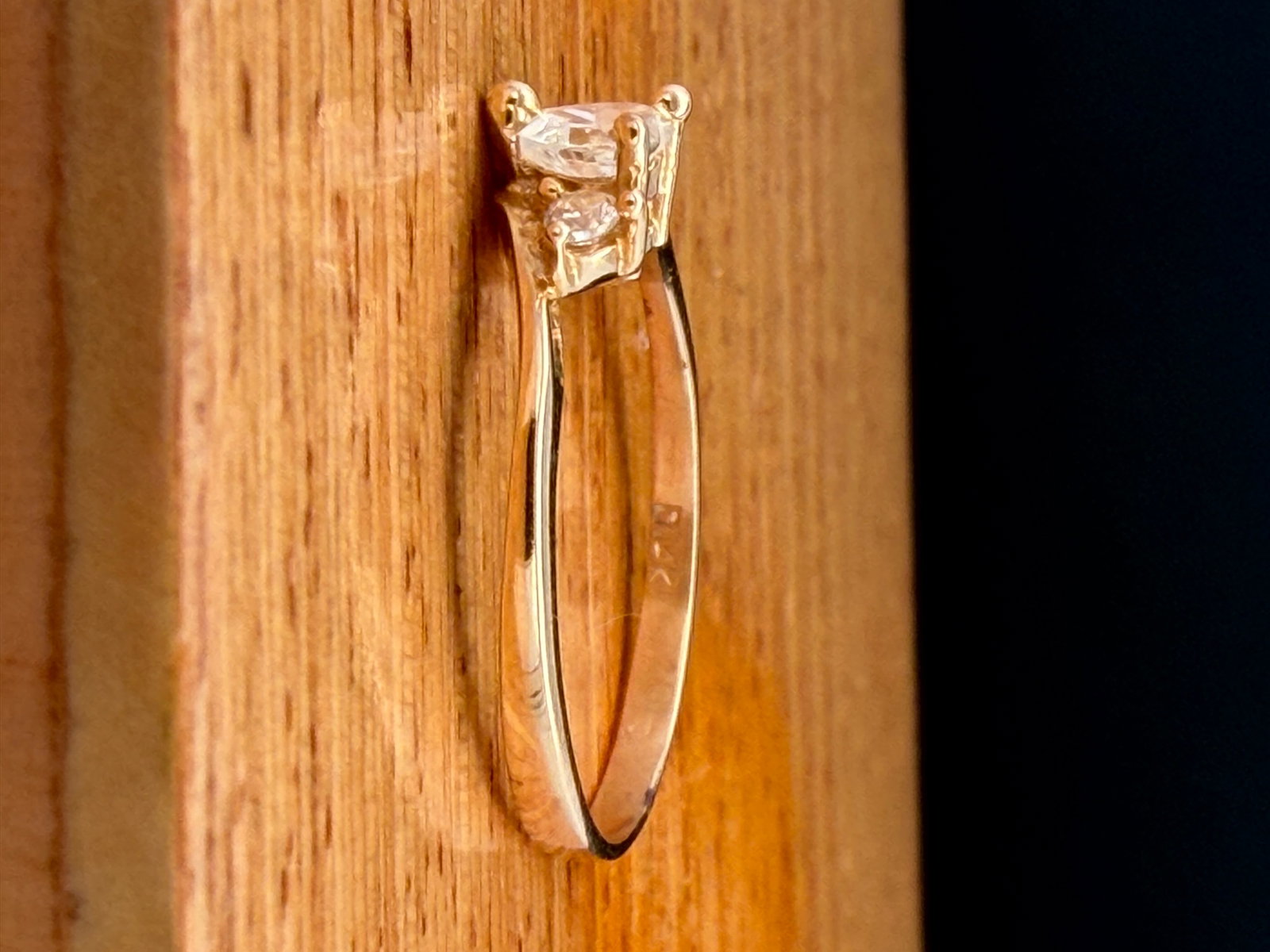 14K Yellow Gold Heart Ring - 2