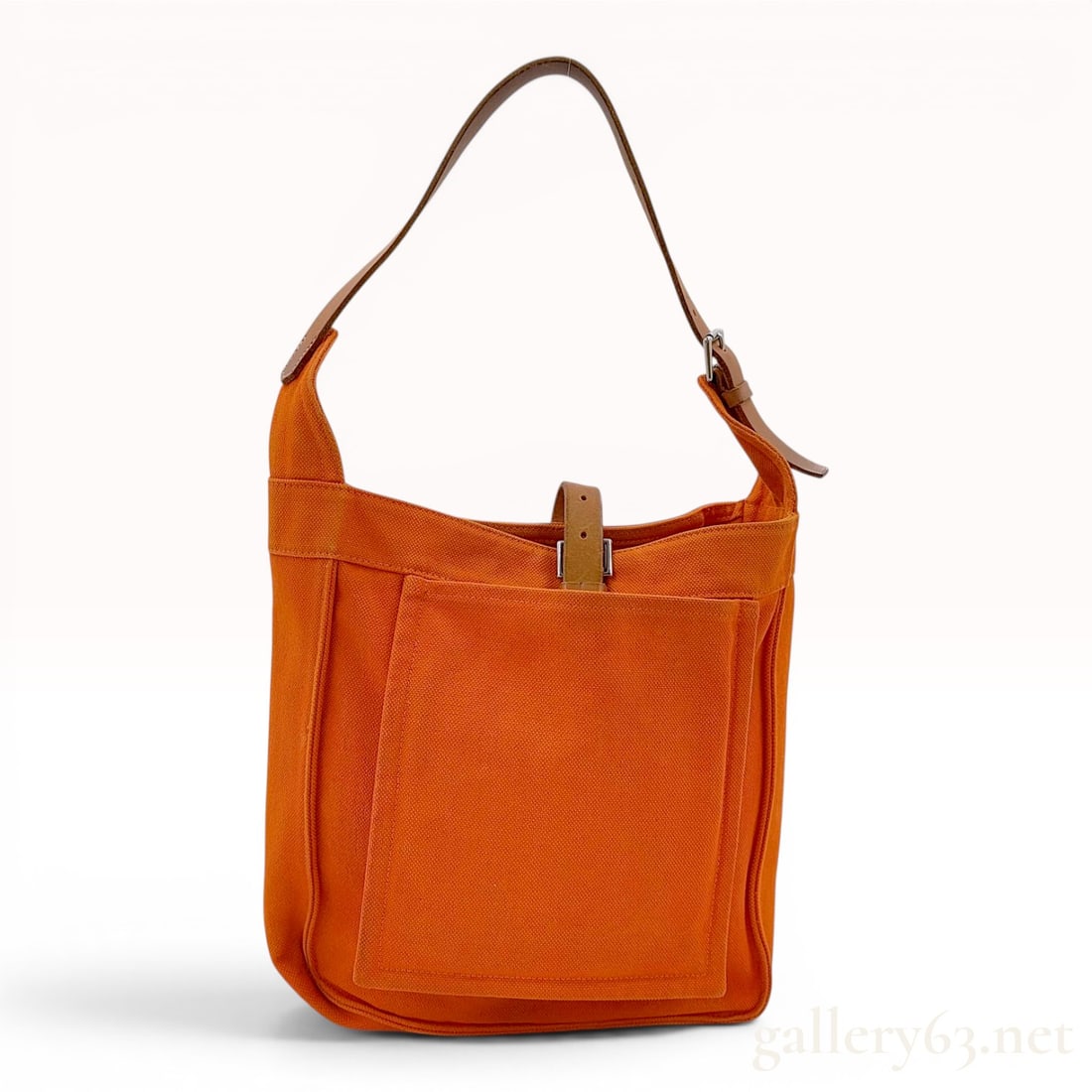 Marwari GM Orange Canvas and Leather Shoulder Bag (1 of 14)