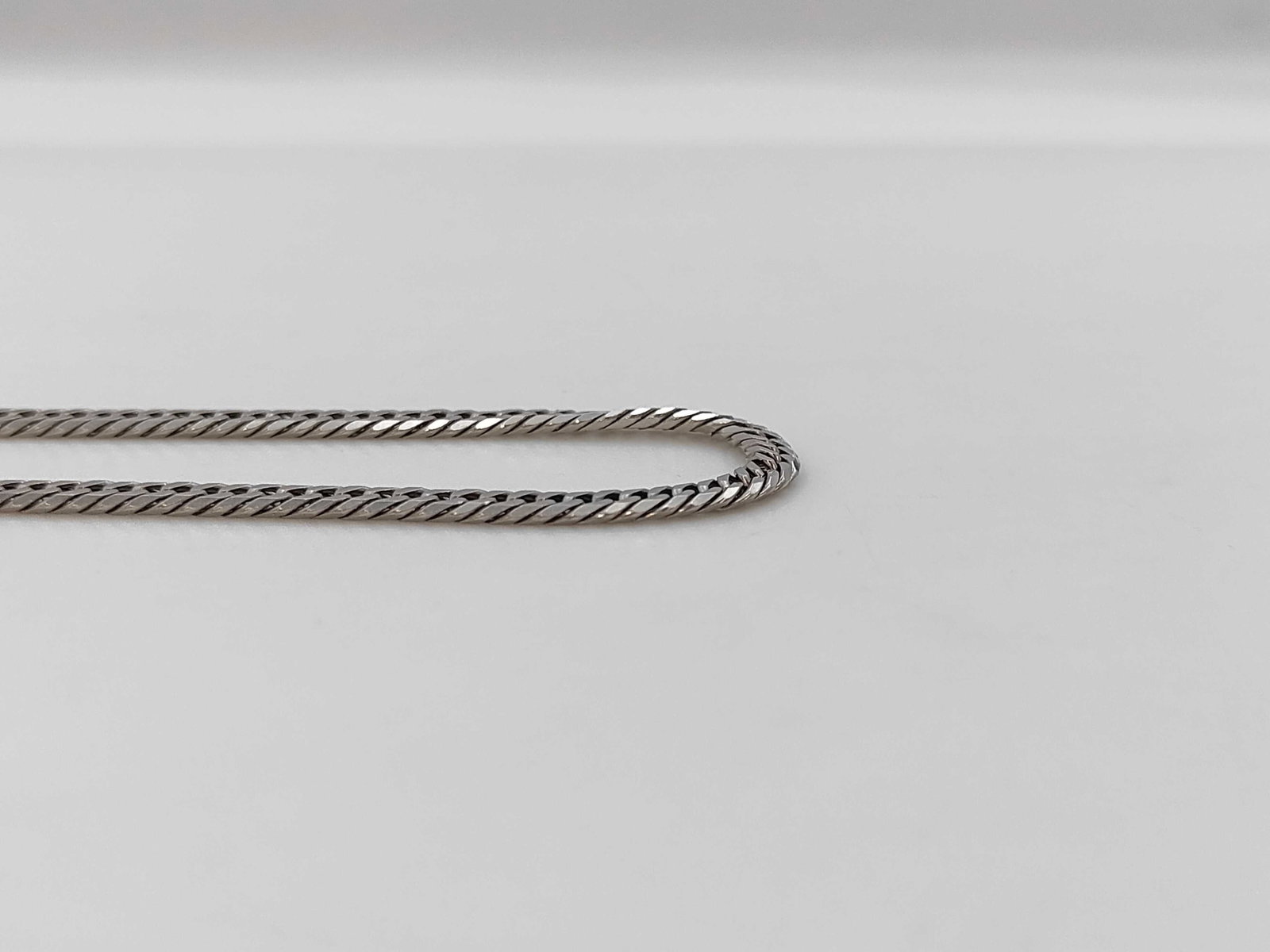 Solid Platinum Pt1000 Double-Curb Link Necklace - 2