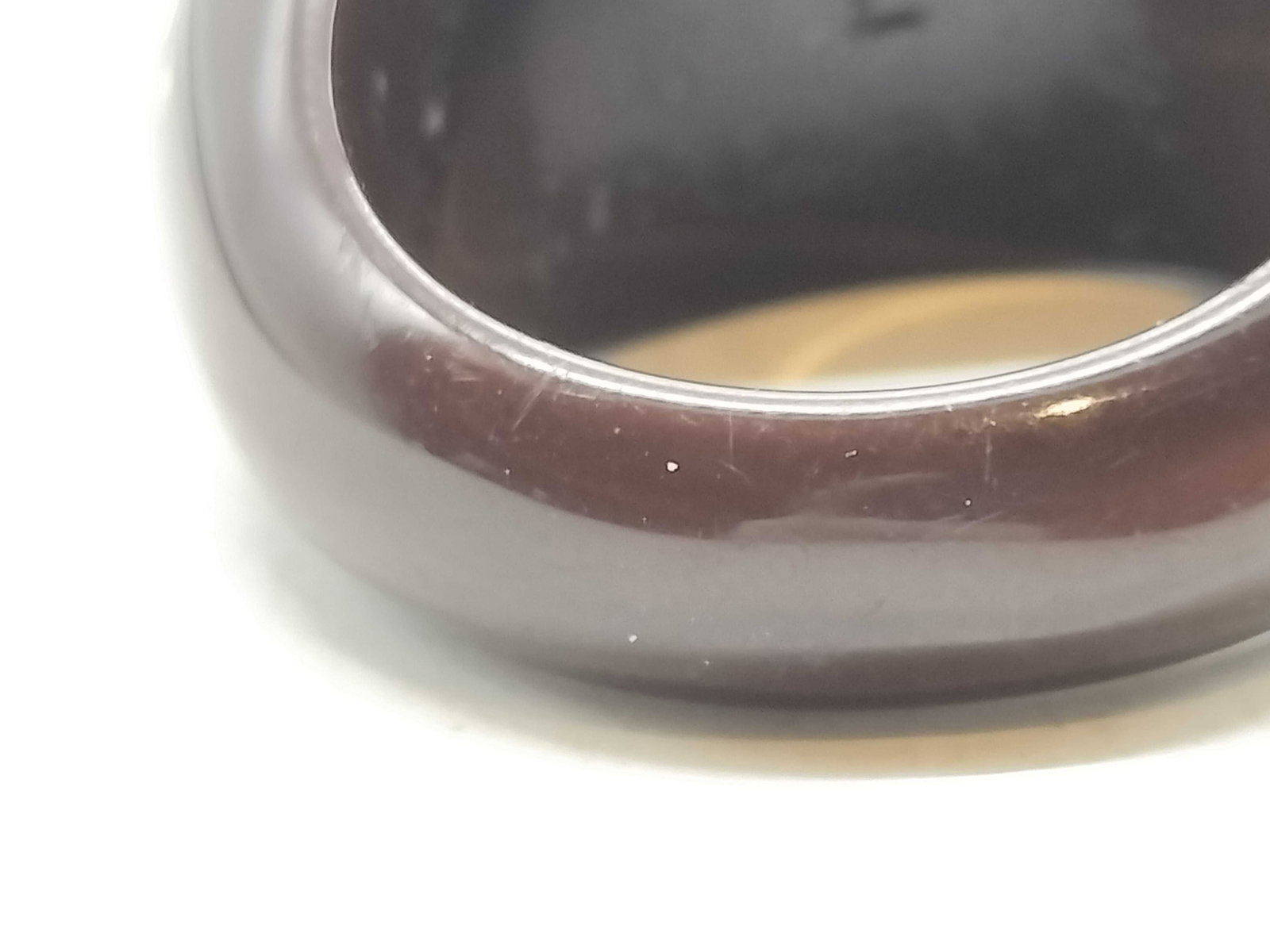 Louis Vuitton Inclusion Resin Monogram Dome Ring - 10