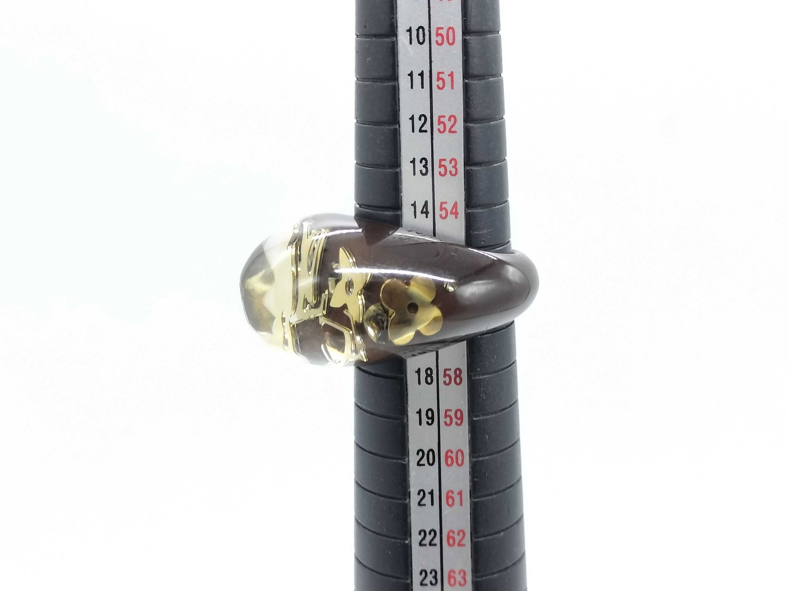 Louis Vuitton Inclusion Resin Monogram Dome Ring - 4