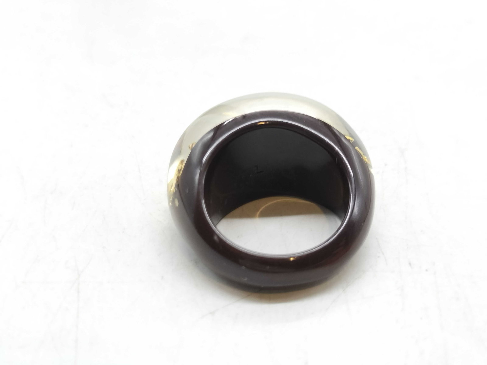 Louis Vuitton Inclusion Resin Monogram Dome Ring - 6