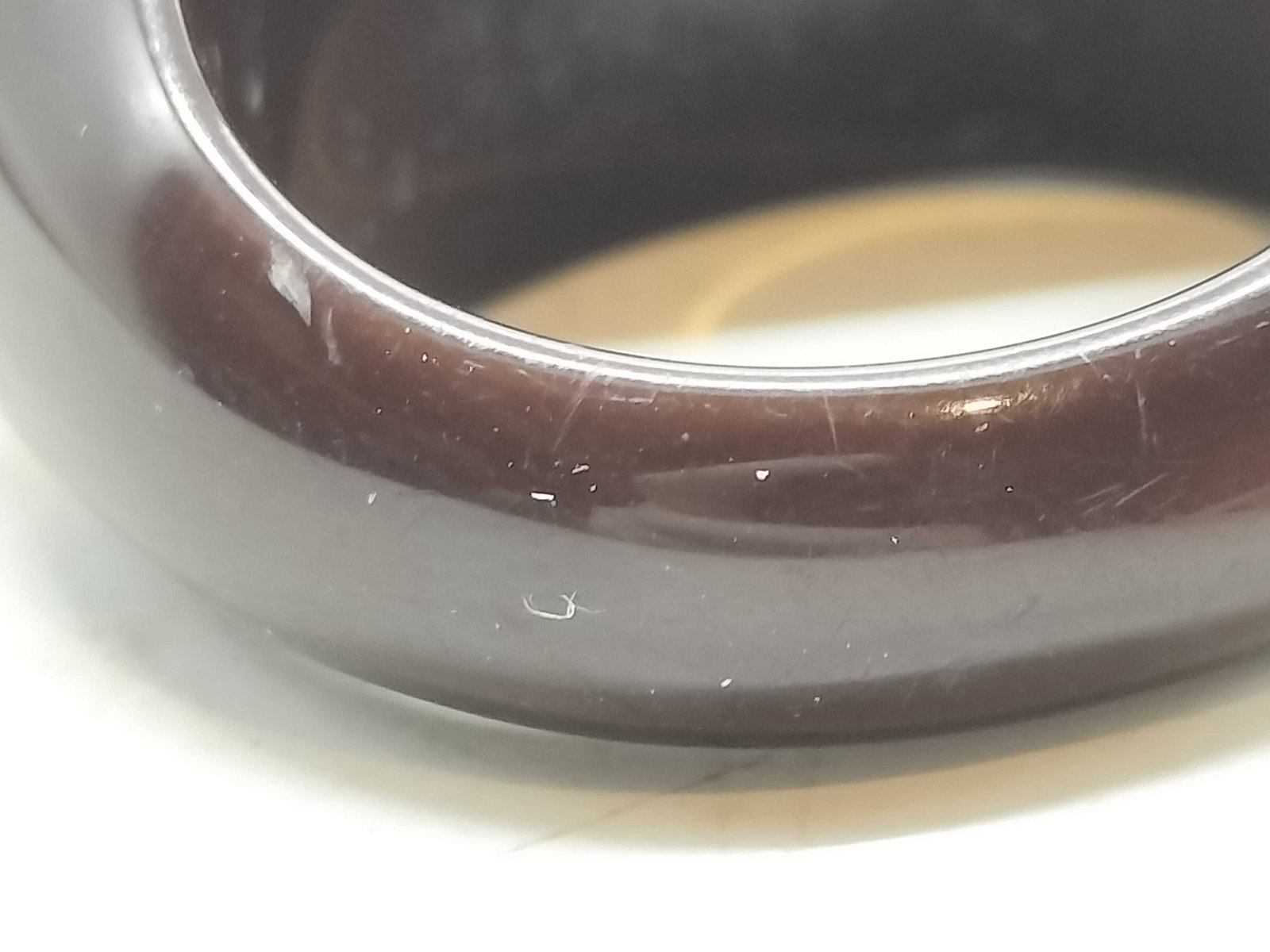 Louis Vuitton Inclusion Resin Monogram Dome Ring - 7