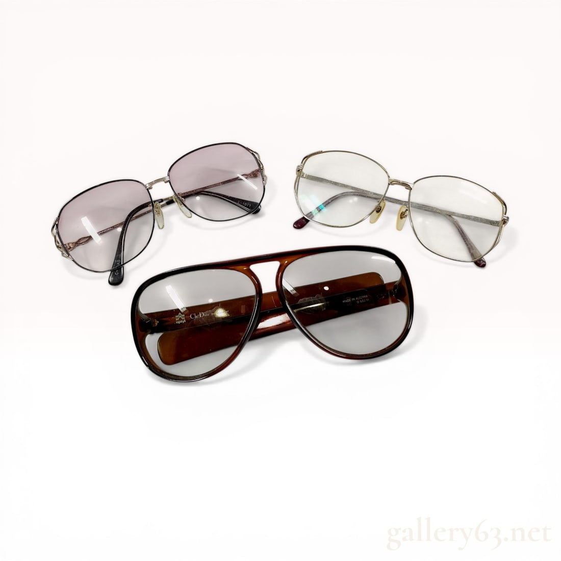 A Trio of Vintage Eyewear Including Lancel Paris and Christian Dior Monsieur (1 of 10)