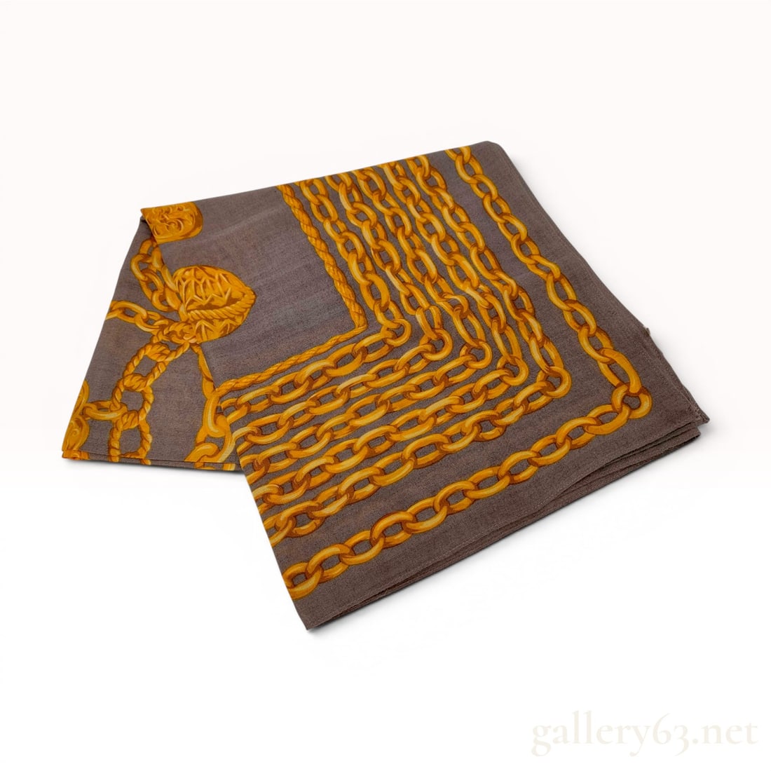 Christian Dior Square Scarf with Jewelry Motif Manufactured by Kanebo (1 of 7)