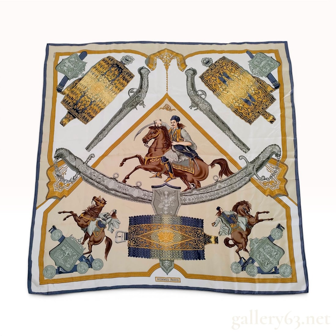 Herm?¨s Jean Abadie Silk Carr?© Scarf in 1821 Pattern (1 of 10)
