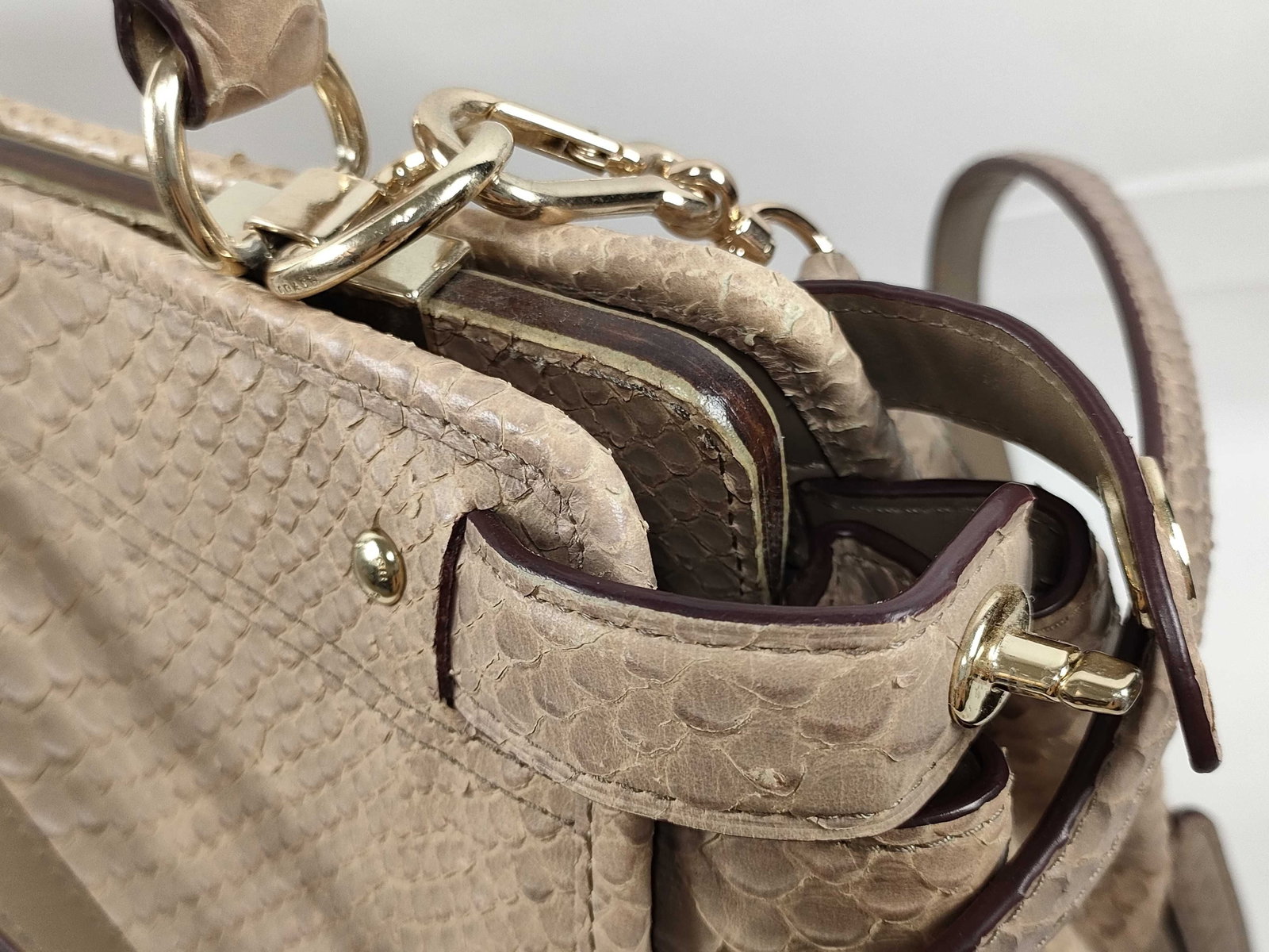 Coach Gramercy Satchel in Python-Embossed Leather - 5