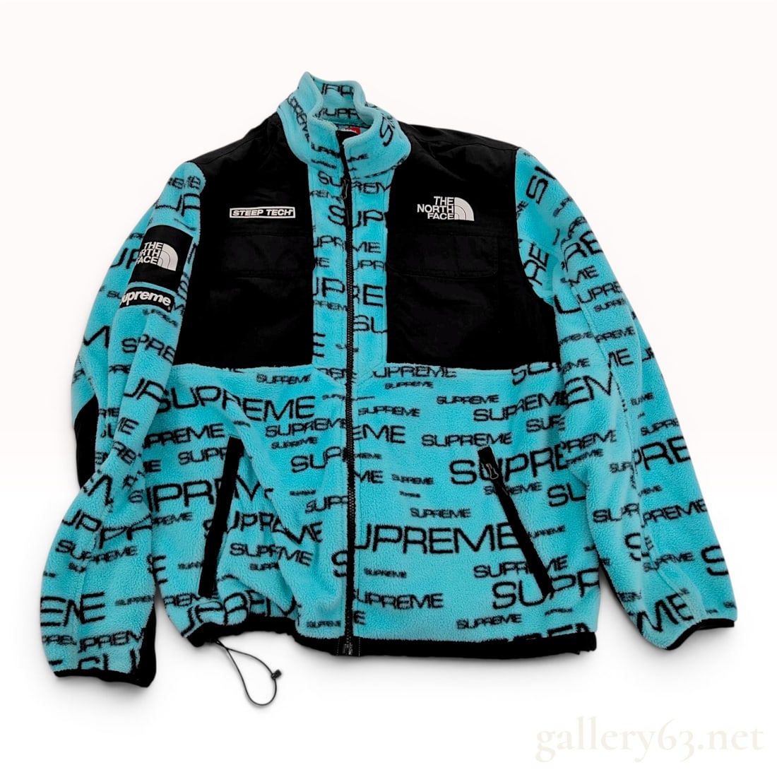 Supreme x The North Face Steep Tech Fleece Jacket Teal (1 of 10)