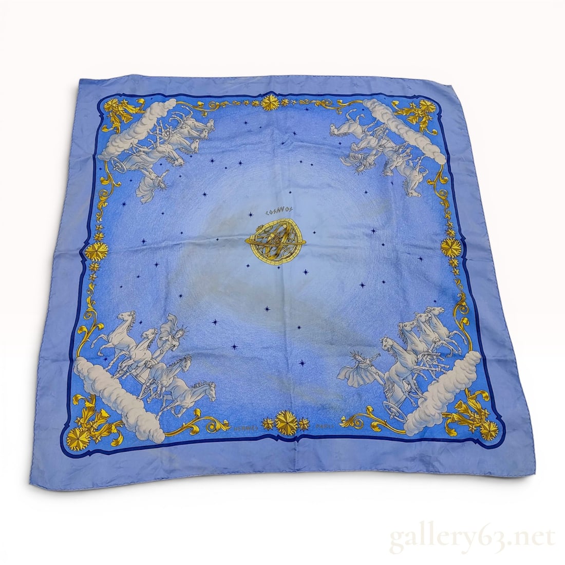 Hermes Cosmos Jacquard Silk Scarf by Philippe Ledoux (1 of 9)
