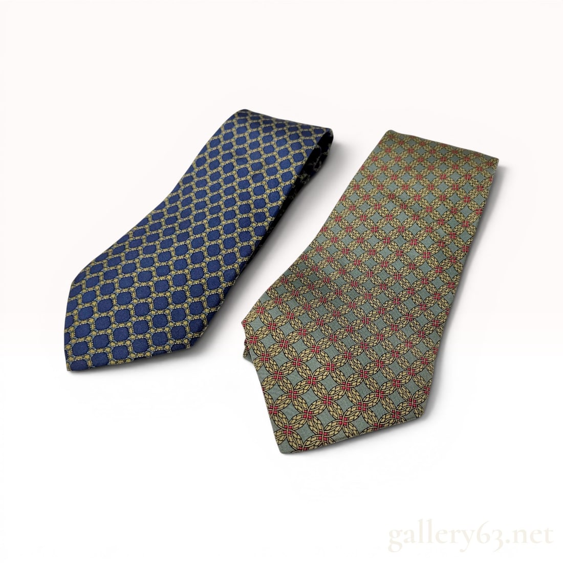 Two Silk Neckties Including Hermes Paris (1 of 10)
