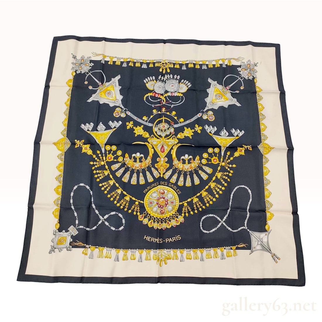 Hermes Parures des Sables Silk Scarf (1 of 10)