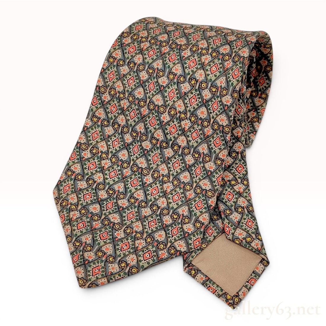 Hermes Paris 100% Silk Necktie Pattern 7586 SA (1 of 10)