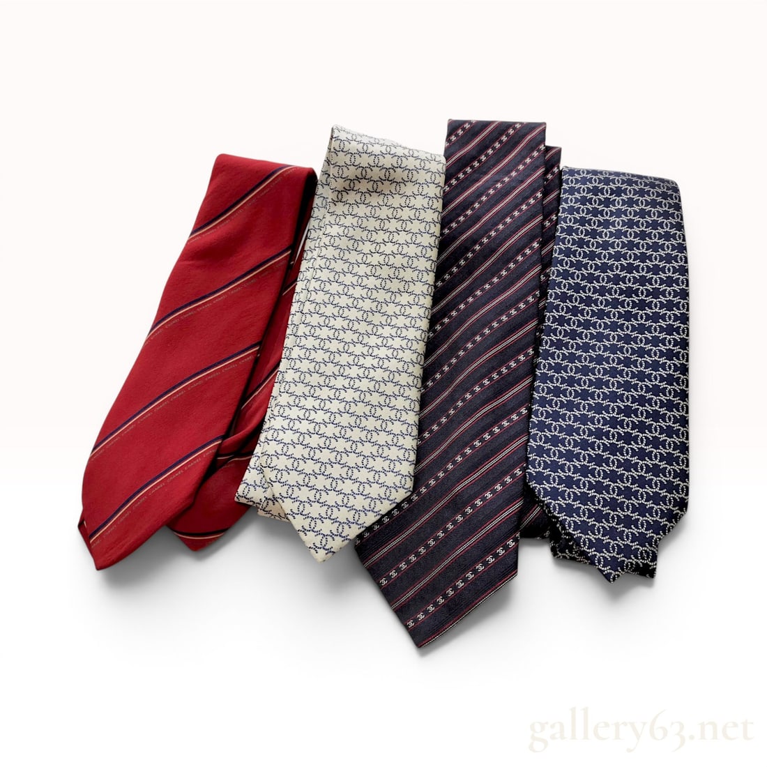 A Collection of Chanel Silk Neckties (1 of 8)