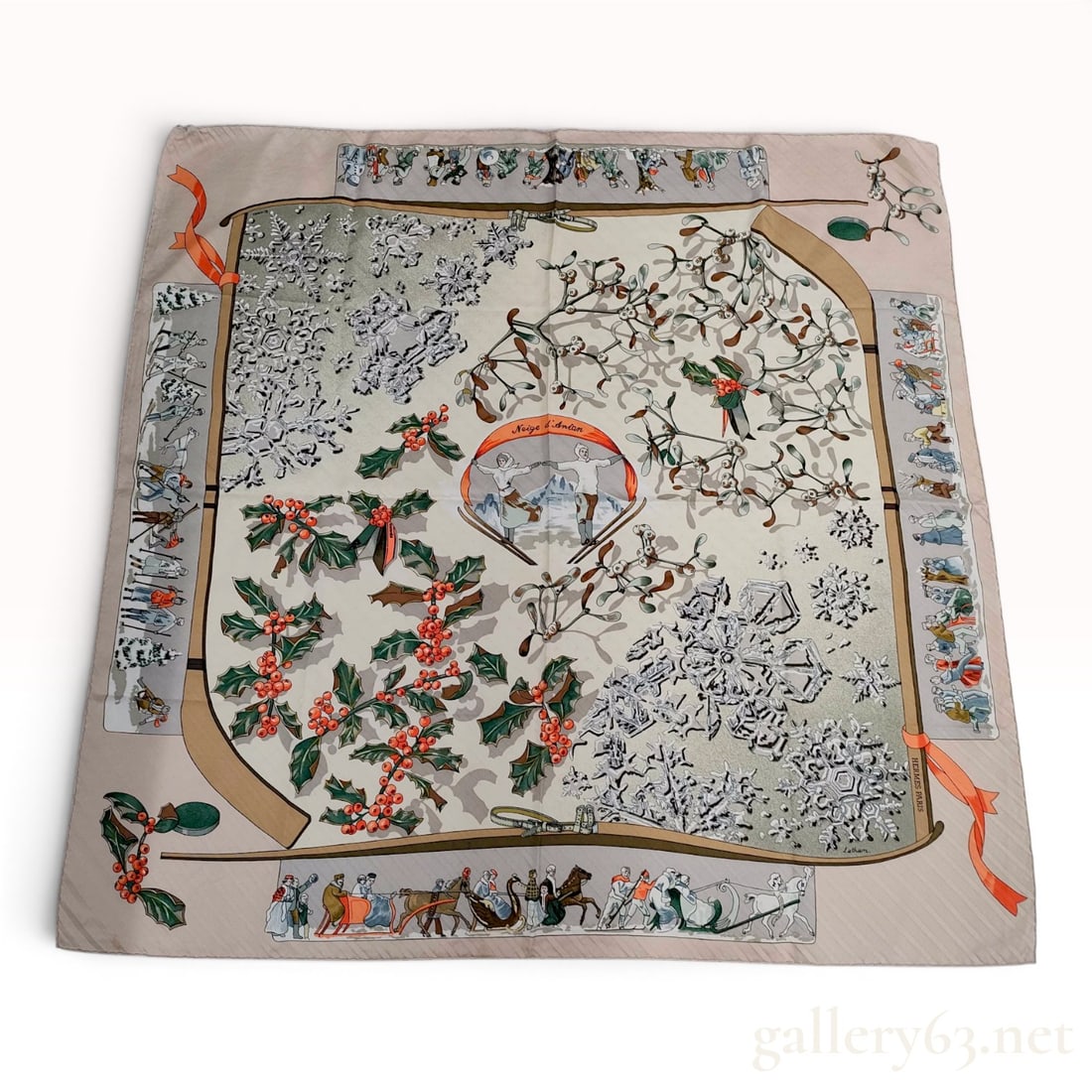 Hermes Neige d'Antan Silk Scarf (1 of 7)
