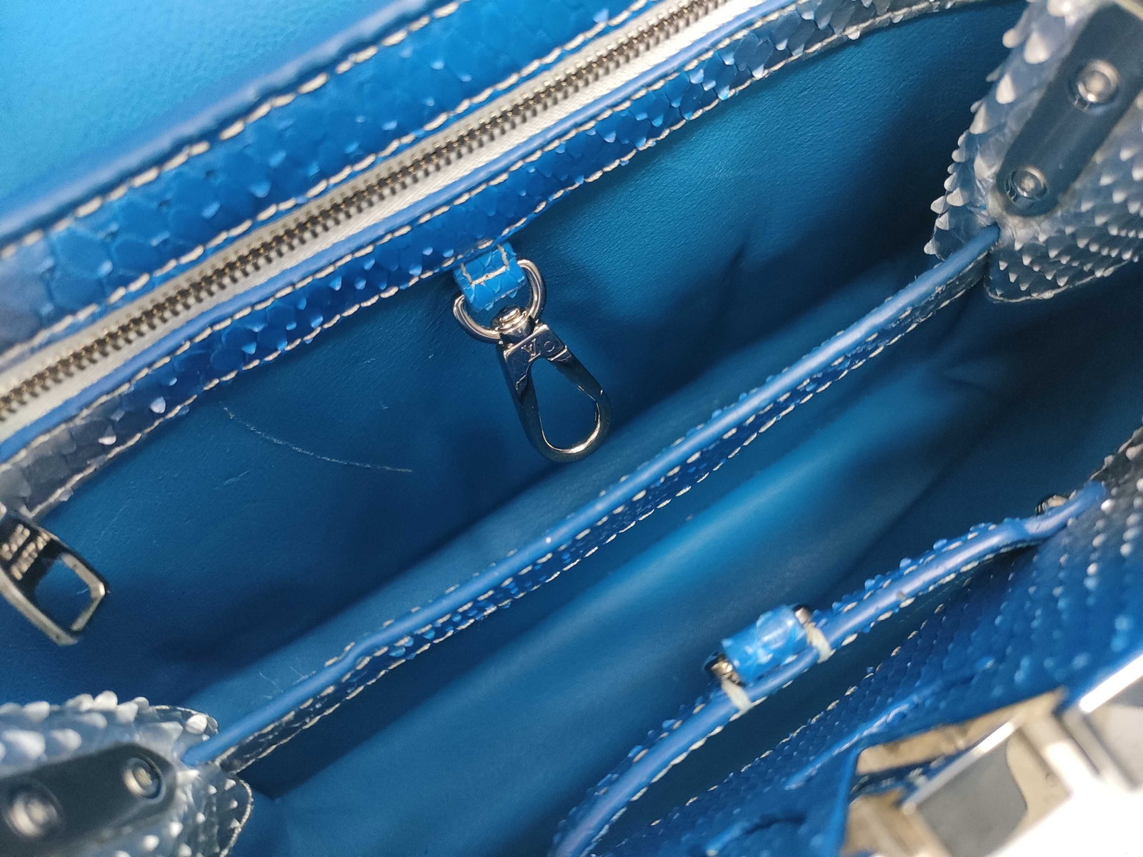 Louis Vuitton Python Capucines BB Top Handle Bag - 8