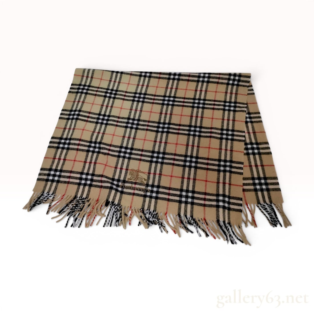 Burberrys Vintage House Check Wool Scarf (1 of 7)