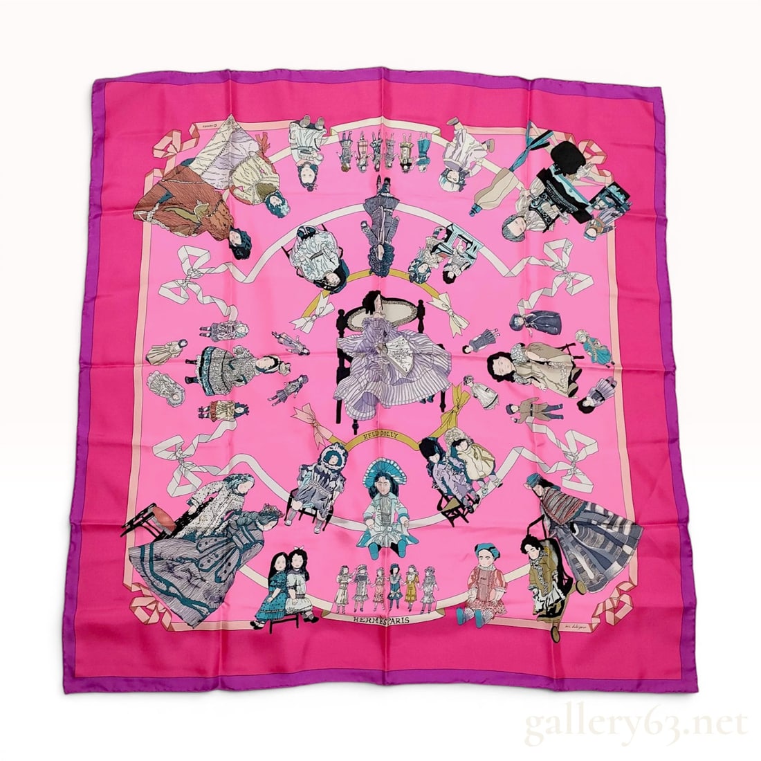 Hermes Hello Dolly Silk Scarf Designed by Loic Dubigeon (1 of 6)