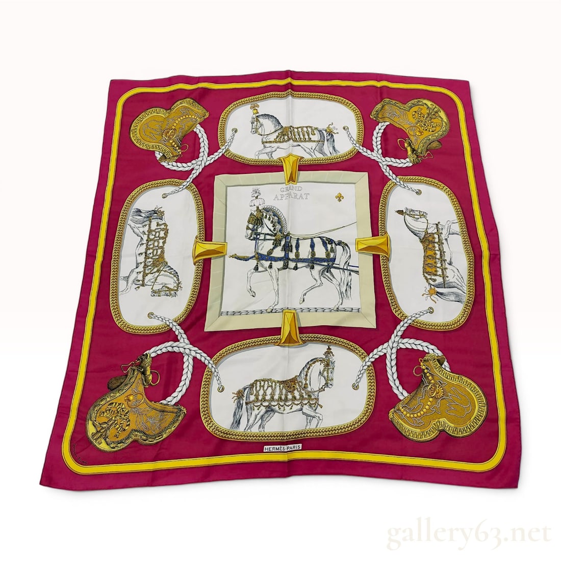 Hermes Grand Apparat Silk Scarf designed by Jacques Eudel (1 of 9)