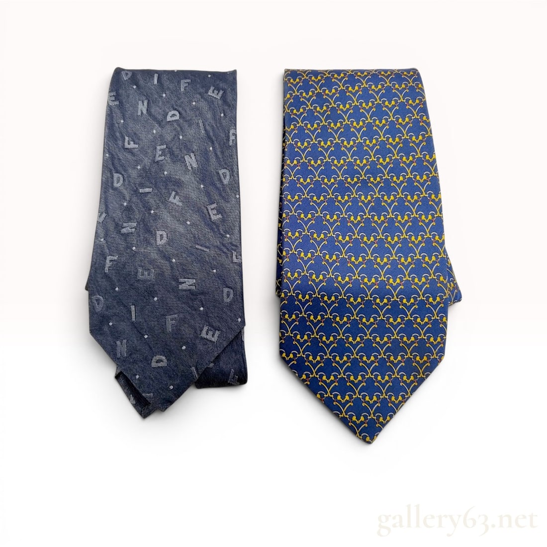 Two Fendi Silk Designer Neckties (1 of 6)