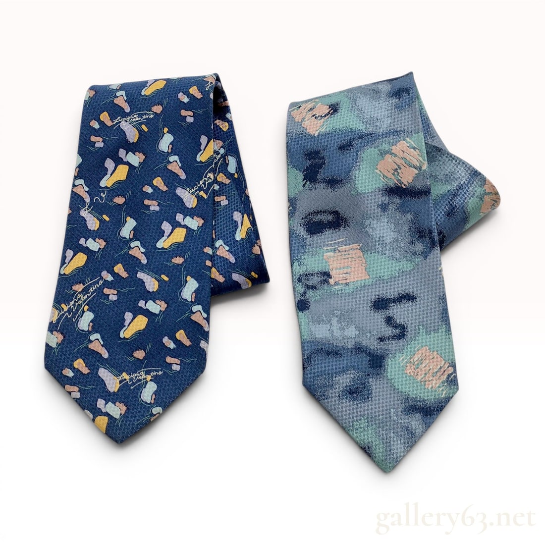 Two Luciano Valentino Silk Neckties (1 of 10)