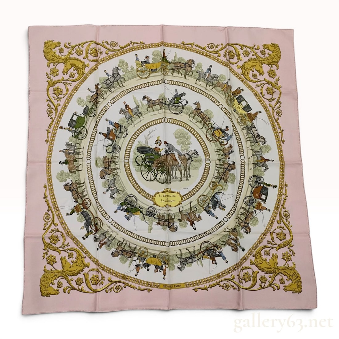 Hermes La Promenade de Longchamps Silk Scarf by Philippe Ledoux (1 of 7)