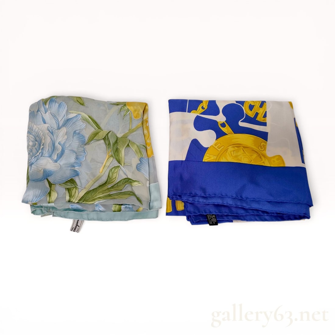 Two Designer Silk Scarves, Salvatore Ferragamo and Celine Paris (1 of 10)