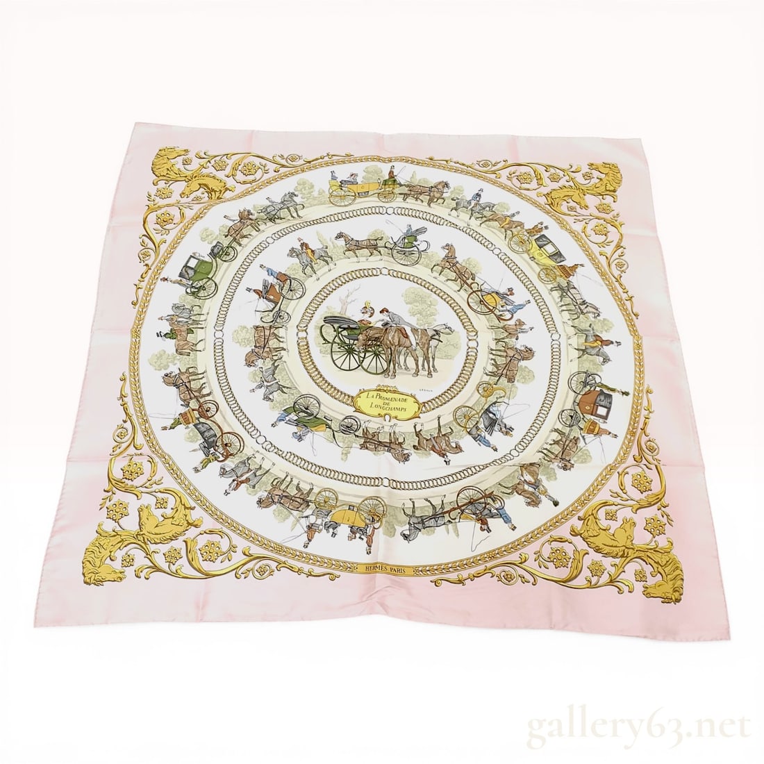 Hermes La Promenade de Longchamps Silk Scarf by Philippe Ledoux (1 of 6)