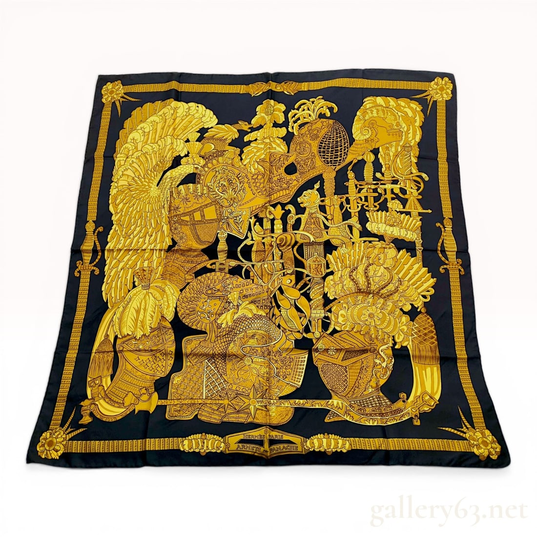Hermes Armets et Panache Silk Twill Scarf (1 of 10)