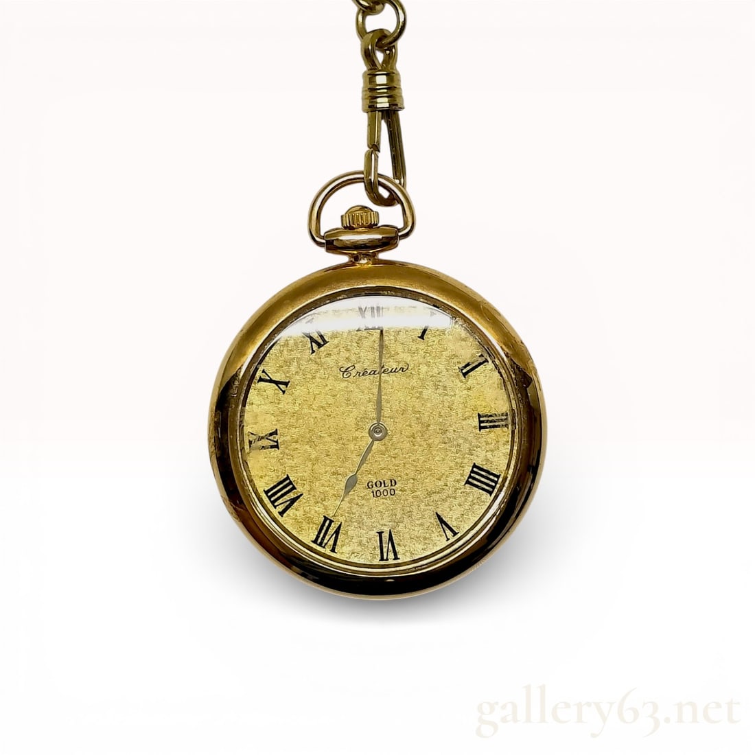 Createur Gold-Plated Fine Silver Commemorative Pocket Watch (1 of 10)