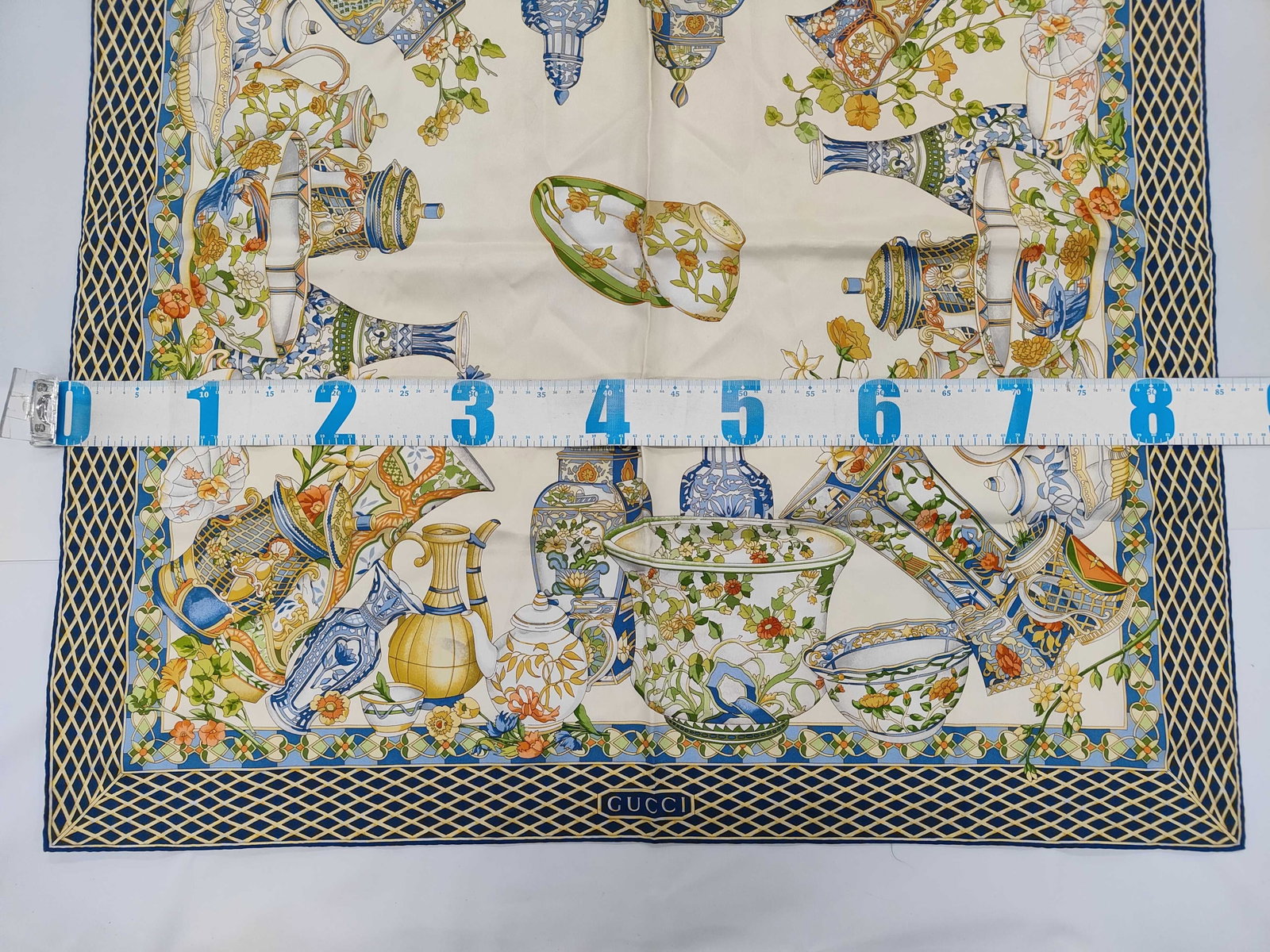 Gucci Silk Scarf in Chinese Vases Pattern by Vittorio Accornero - 2