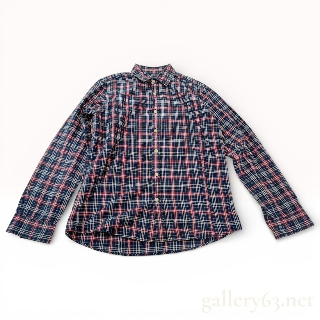 Burberry Black Label Plaid Cotton Long-Sleeve Button-Up Shirt (1 of 10)