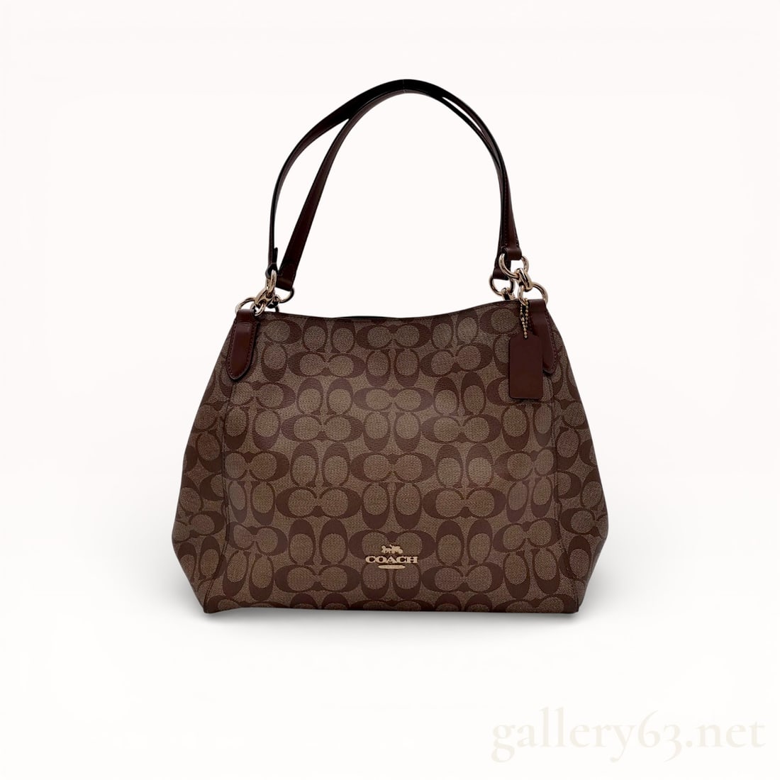 Coach Hallie Shoulder Bag in Signature Canvas (1 of 9)