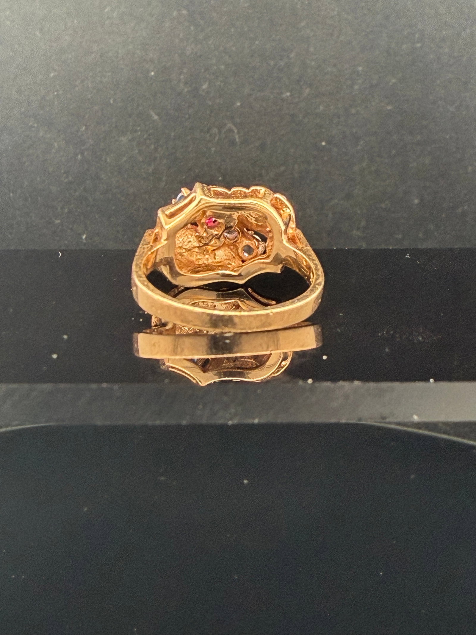 14k Multi-Gem Leaf Ring - 3