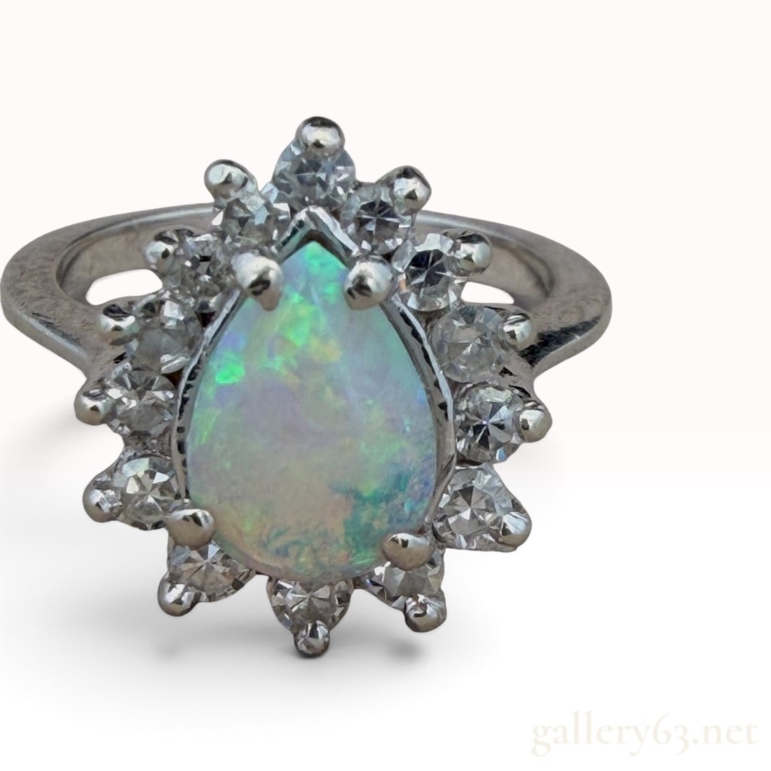 14k Opal Diamond Ring (1 of 3)