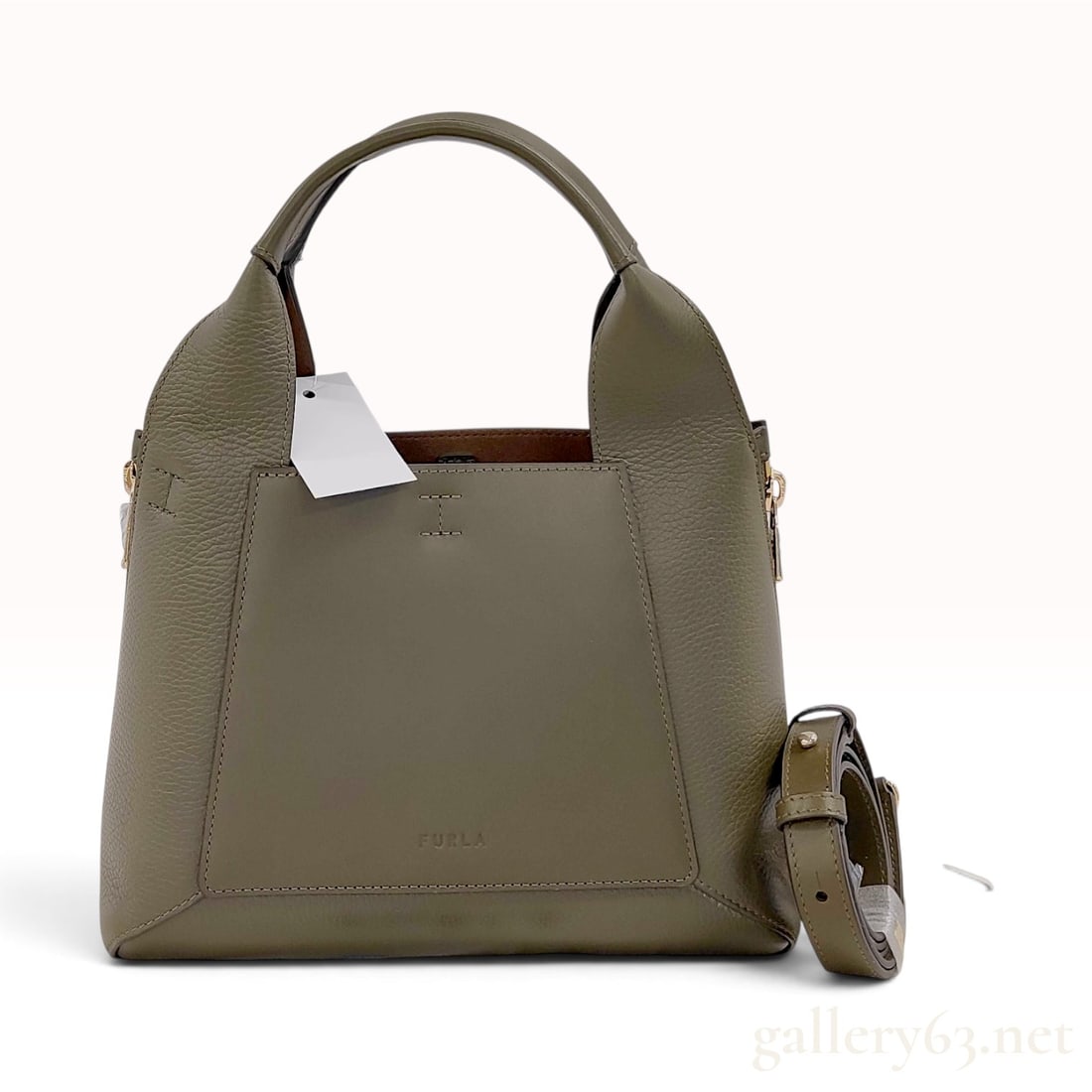 Furla Gilda Medium Grained and Smooth Leather Tote Bag (1 of 10)