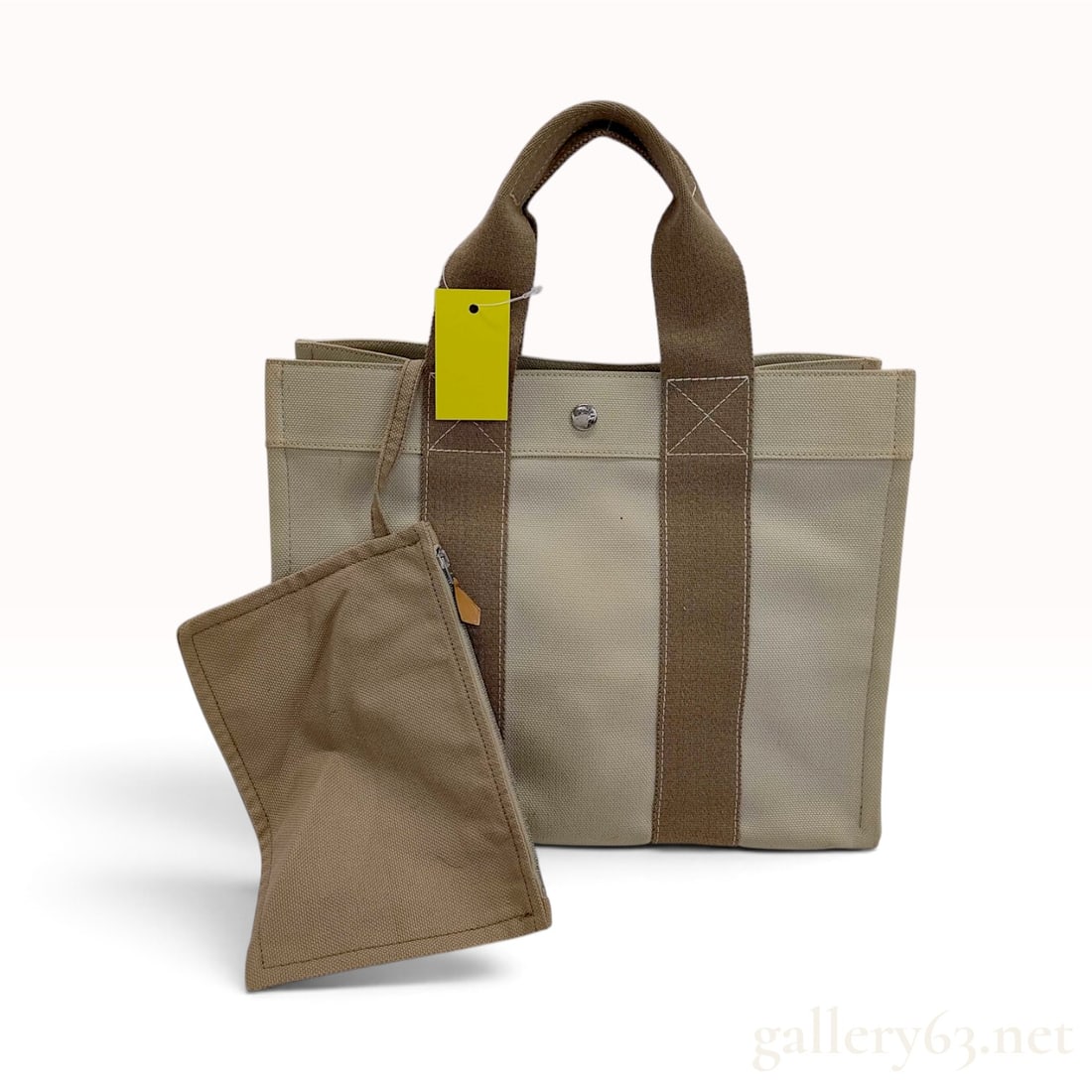 Hermes Bora Bora PM Canvas Tote Bag and Pouch (1 of 10)